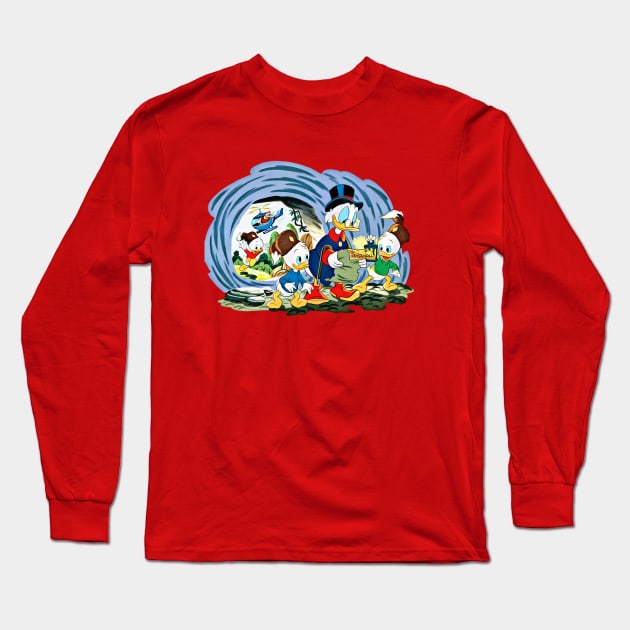 Ducktales, classic cartoon series Long Sleeve T-Shirt by RainbowRetro